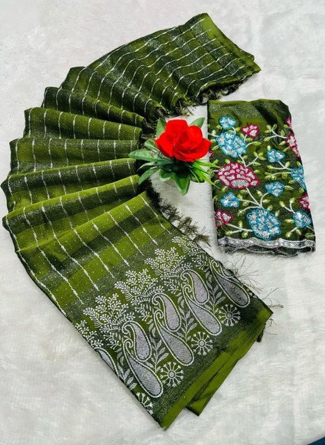 pid 67596 women s georgette striped saree with unstitched blouse 5 5 mtr mehendi 1.jpg pid 67596 women s georgette striped saree with unstitched blouse 5 5 mtr mehendi 1.jpg