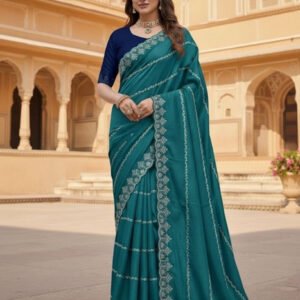 pid 67604 women s georgette embroidered saree with unstitched blouse 5 5 mtr rama 1.jpg