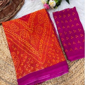 pid 67632 women s georgette printed saree with unstitched blouse 5 5 mtr orange pink 1.jpg