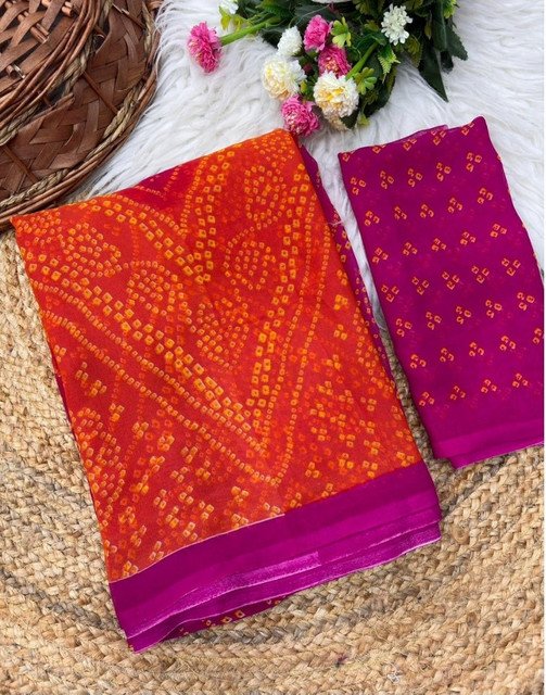 pid 67632 women s georgette printed saree with unstitched blouse 5 5 mtr orange pink 1.jpg pid 67632 women s georgette printed saree with unstitched blouse 5 5 mtr orange pink 1.jpg
