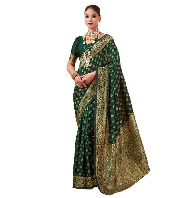 pid 67634 women s jacquard printed saree with unstitched blouse 5 5 mtr green 2.jpg pid 67634 women s jacquard printed saree with unstitched blouse 5 5 mtr green 2.jpg