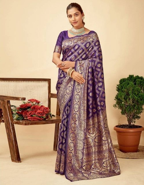 pid 67637 women s jacquard printed saree with unstitched blouse 5 5 mtr purple 1.jpg pid 67637 women s jacquard printed saree with unstitched blouse 5 5 mtr purple 1.jpg