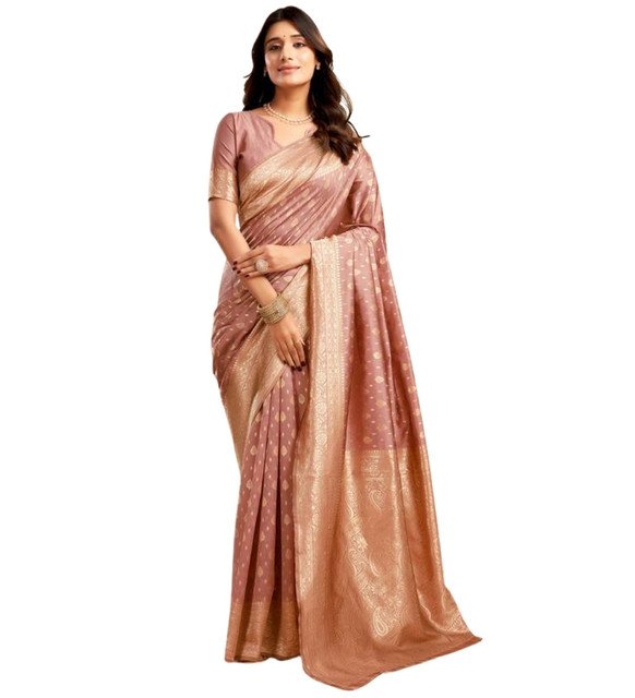 pid 67639 women s jacquard printed saree with unstitched blouse 5 5 mtr peach 2.jpg pid 67639 women s jacquard printed saree with unstitched blouse 5 5 mtr peach 2.jpg