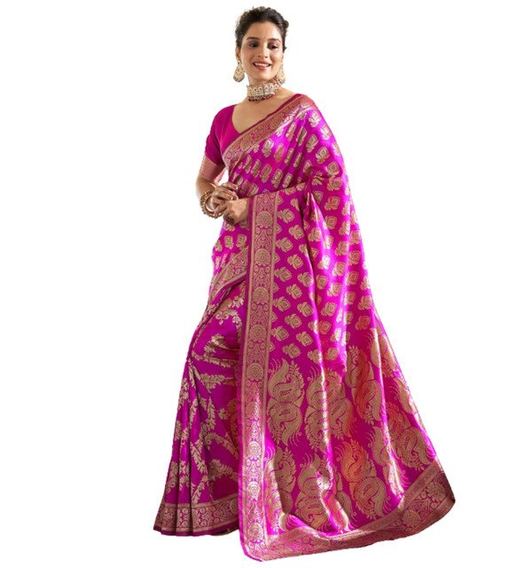 pid 67644 women s jacquard printed saree with unstitched blouse 5 5 mtr pink 2.jpg pid 67644 women s jacquard printed saree with unstitched blouse 5 5 mtr pink 2.jpg