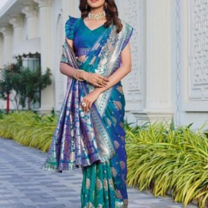 pid 67658 women s jacquard printed saree with unstitched blouse 5 5 mtr rama 1.jpg
