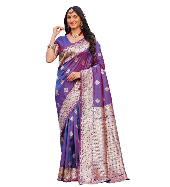 pid 67660 women s jacquard printed saree with unstitched blouse 5 5 mtr purple 2.jpg pid 67660 women s jacquard printed saree with unstitched blouse 5 5 mtr purple 2.jpg