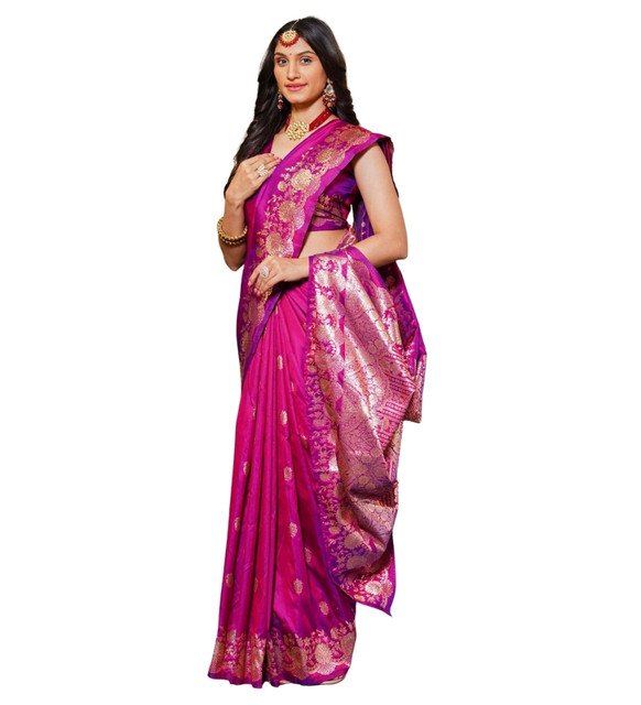 pid 67666 women s jacquard printed saree with unstitched blouse 5 5 mtr rani 2.jpg pid 67666 women s jacquard printed saree with unstitched blouse 5 5 mtr rani 2.jpg