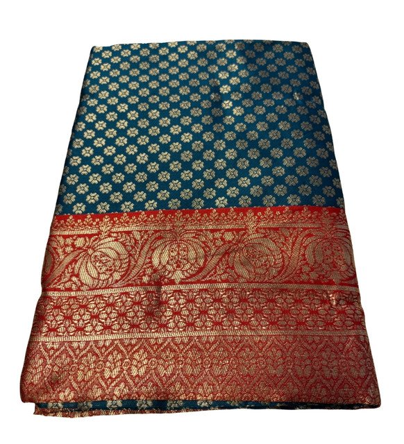 pid 67681 women s jacquard printed saree with unstitched blouse 5 5 mtr rama 2.jpg pid 67681 women s jacquard printed saree with unstitched blouse 5 5 mtr rama 2.jpg