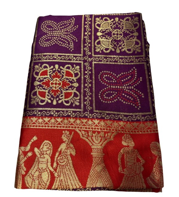 pid 67687 women s jacquard printed saree with unstitched blouse 5 5 mtr wine 2.jpg pid 67687 women s jacquard printed saree with unstitched blouse 5 5 mtr wine 2.jpg