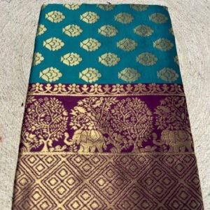 pid 67688 women s jacquard printed saree with unstitched blouse 5 5 mtr blue 1.jpg