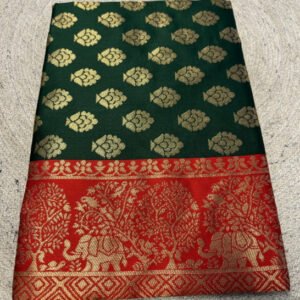pid 67689 women s jacquard printed saree with unstitched blouse 5 5 mtr green 1.jpg