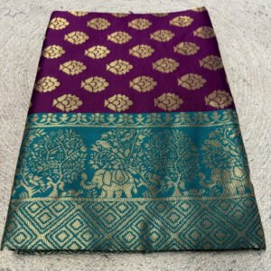 pid 67692 women s jacquard printed saree with unstitched blouse 5 5 mtr purple 1.jpg