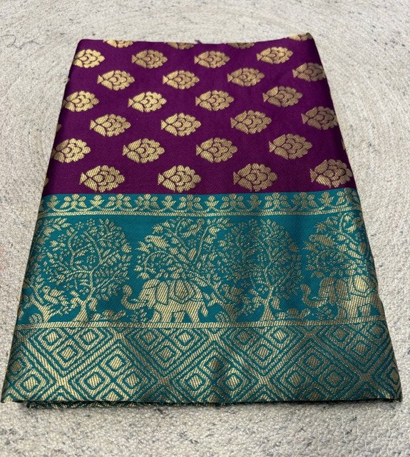 pid 67692 women s jacquard printed saree with unstitched blouse 5 5 mtr purple 1.jpg pid 67692 women s jacquard printed saree with unstitched blouse 5 5 mtr purple 1.jpg