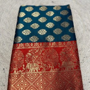 pid 67693 women s jacquard printed saree with unstitched blouse 5 5 mtr rama 1.jpg