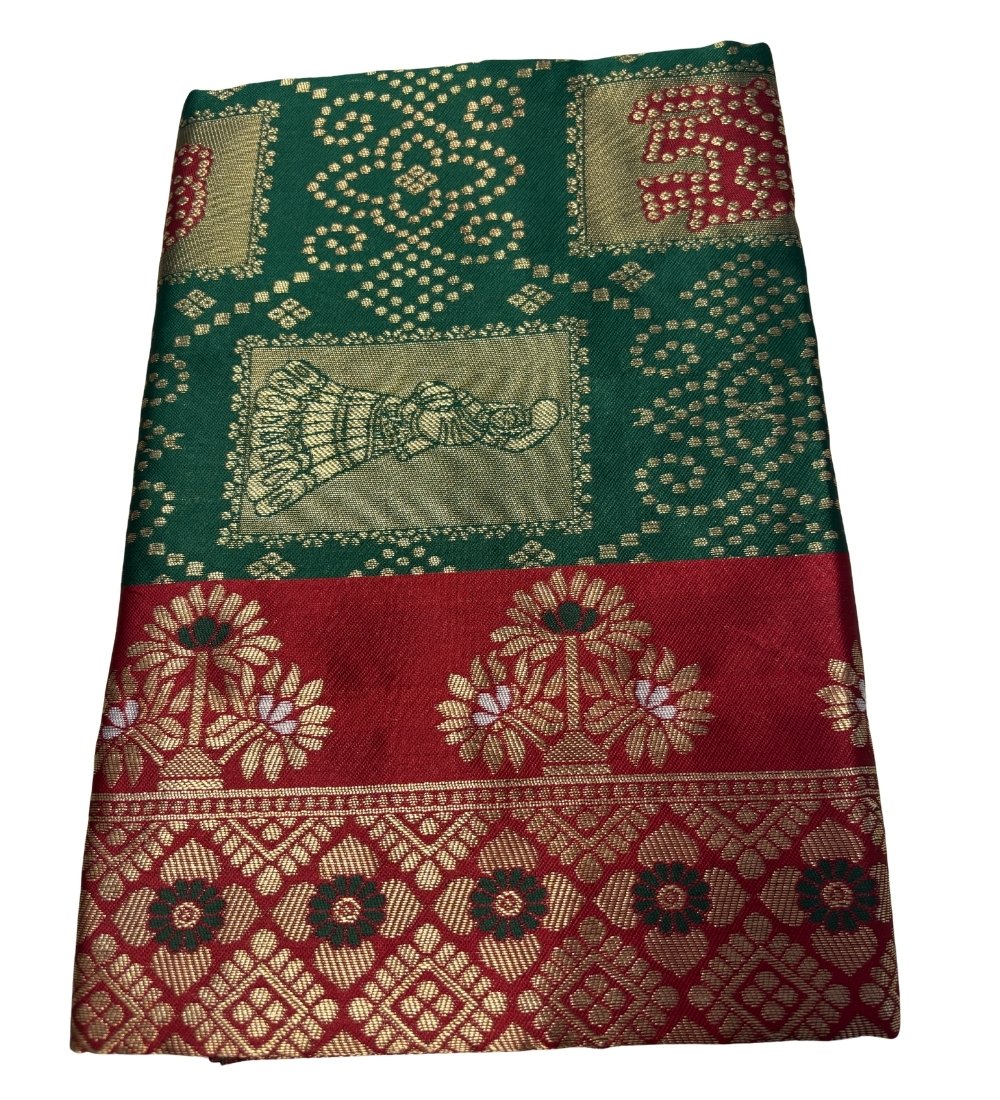 pid 67695 women s jacquard printed saree with unstitched blouse 5 5 mtr green 2.jpg pid 67695 women s jacquard printed saree with unstitched blouse 5 5 mtr green 2.jpg
