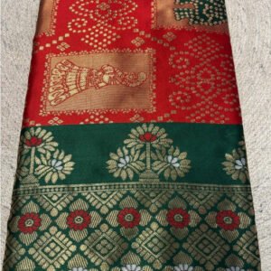 pid 67697 women s jacquard printed saree with unstitched blouse 5 5 mtr orange 1.jpg