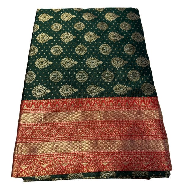 pid 67700 women s jacquard printed saree with unstitched blouse 5 5 mtr green 2.jpg pid 67700 women s jacquard printed saree with unstitched blouse 5 5 mtr green 2.jpg