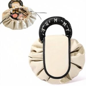 pid 67735 polyester lazy makeup organizer bag beige black 1.jpg