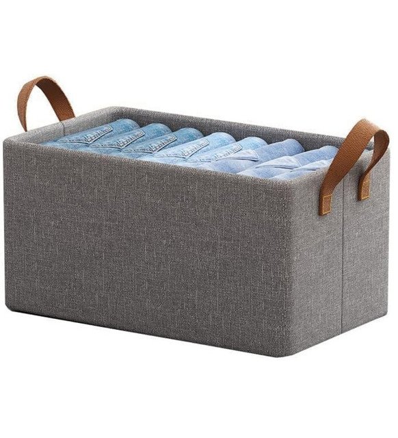 pid 67771 nylon stainless steel 26 litter wardrobe organizer for clothes storage box grey 2.jpg pid 67771 nylon stainless steel 26 litter wardrobe organizer for clothes storage box grey 2.jpg