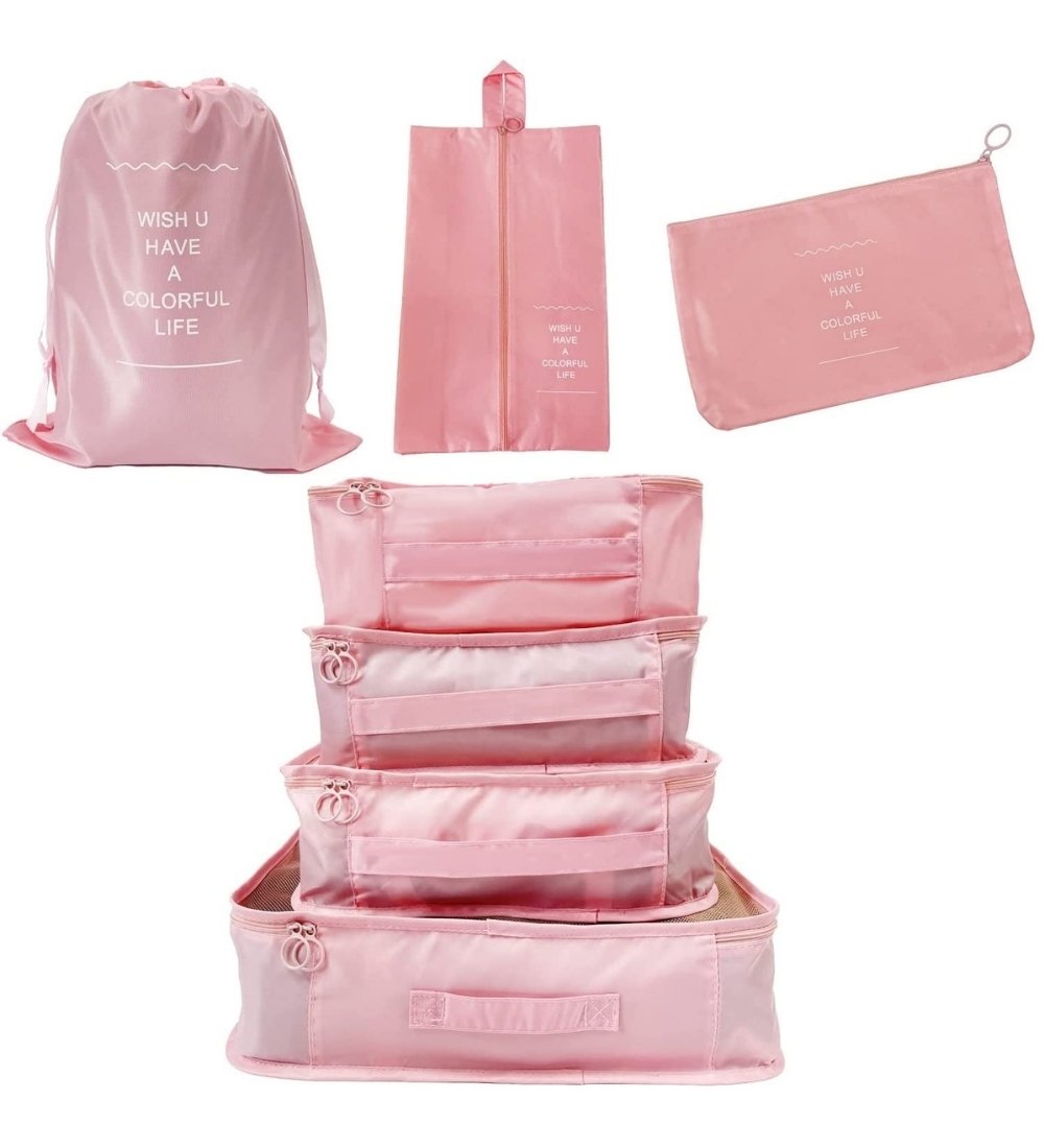 pid 67849 nylon 7 pcs travel waterproof storage bag pink 2.jpg pid 67849 nylon 7 pcs travel waterproof storage bag pink 2.jpg