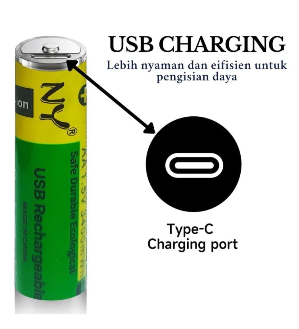 pid 67861 steel 2 pcs type c rechargeable batteries green yellow 3.jpg pid 67861 steel 2 pcs type c rechargeable batteries green yellow 3.jpg