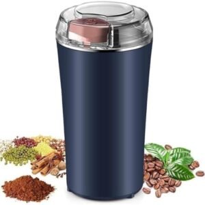 pid 67883 plastic stainless steel electric coffee bean grinder navy blue 1.jpg